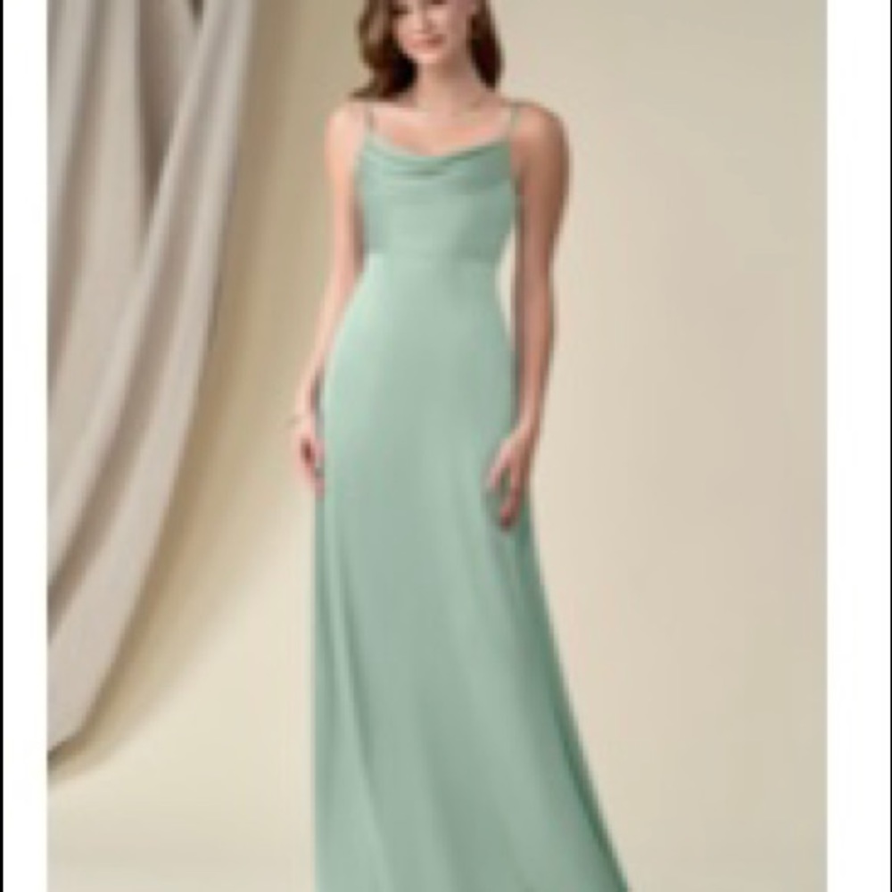 Azazie esmee stretch satin agave dress